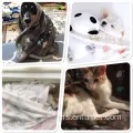 Puppy Cat Paw Print Print boleh dibasuh selimut berbulu